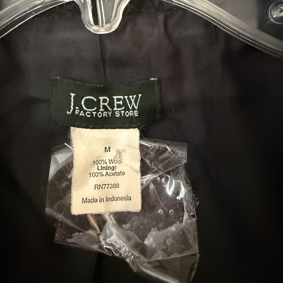 J. Crew Charcoal Double-Breasted Pea Coat 100% wool - Picture 2 of 4
